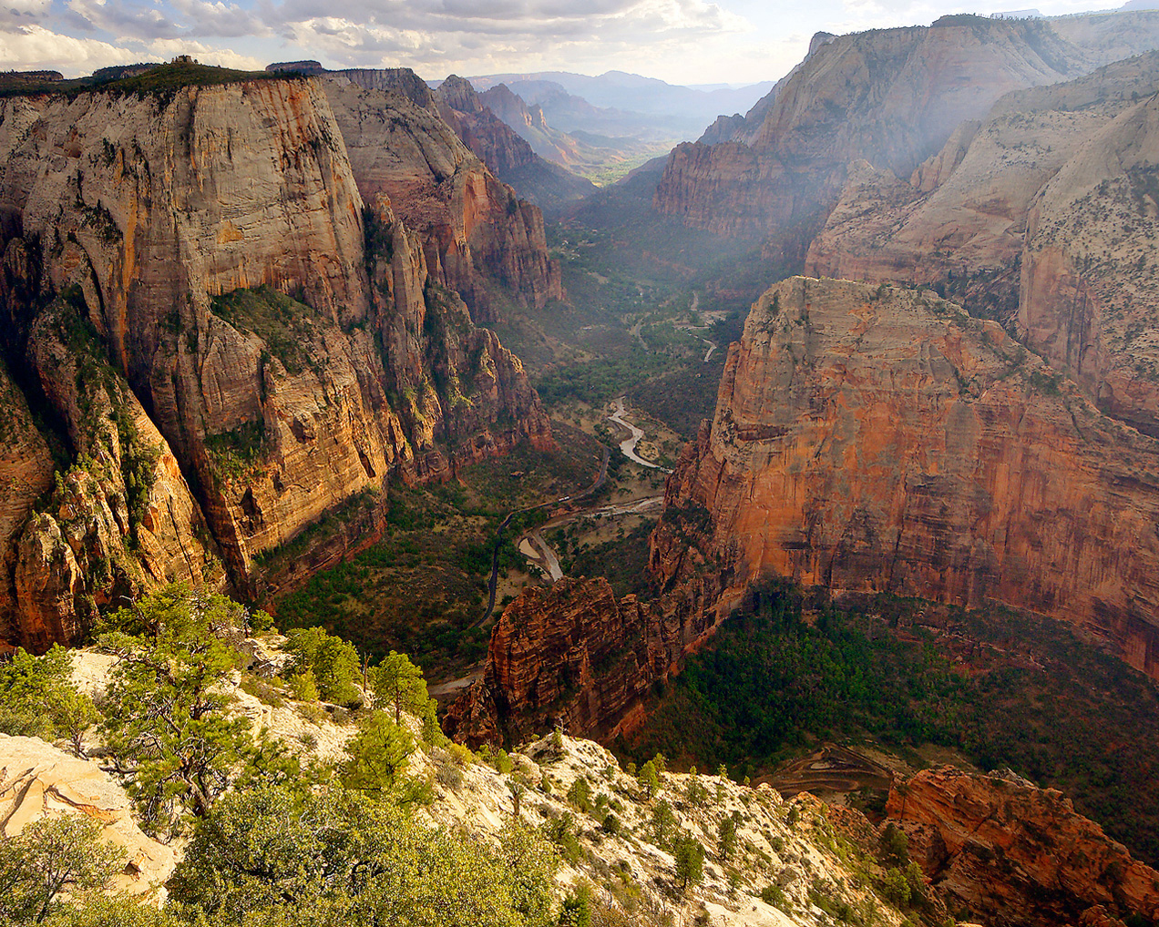Zion National Park view from Observation Point photograph